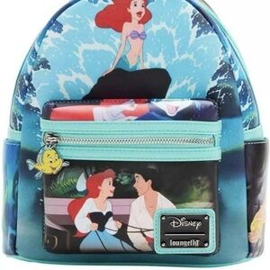 Loungefly Disney The Little Mermaid Princess Scenes Mini Backpack Brand New